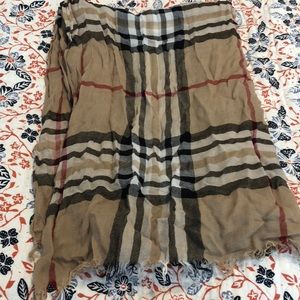 Burberry style scarf